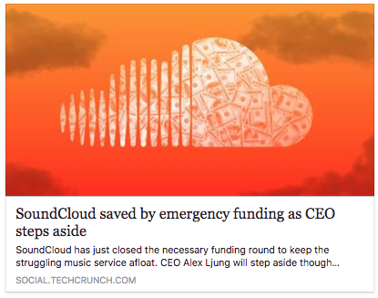 Quick take on the future of SoundCloud: